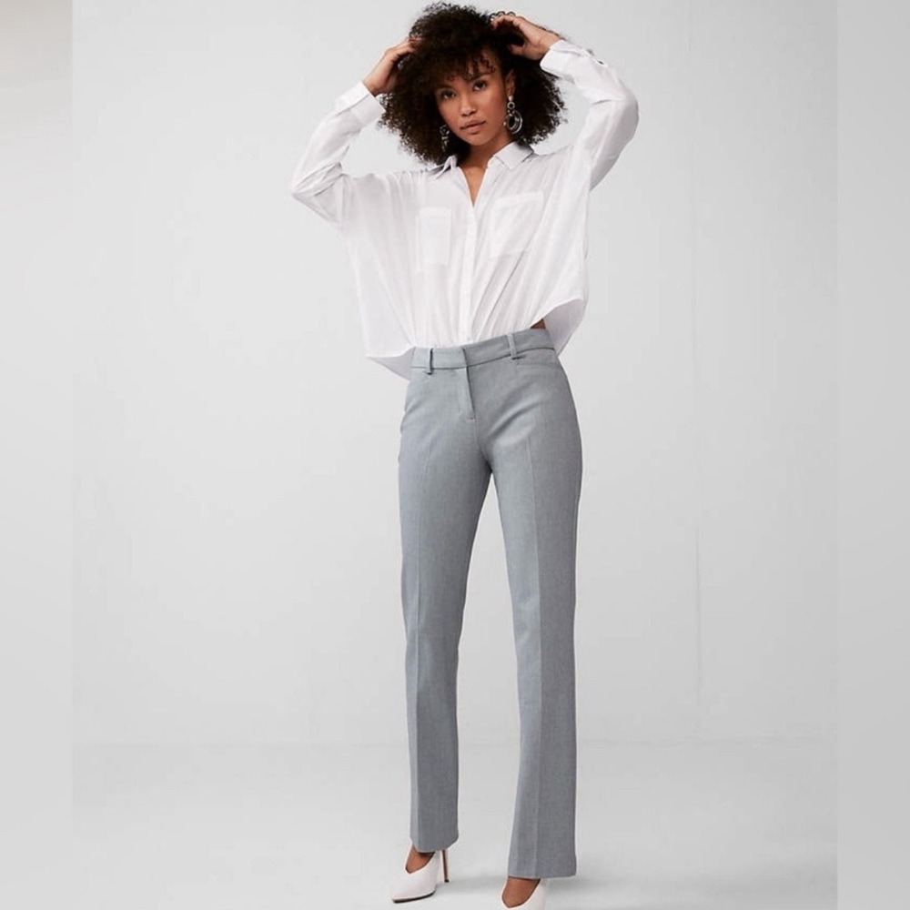 Express Columnist Pants Heather Grey Size 4R